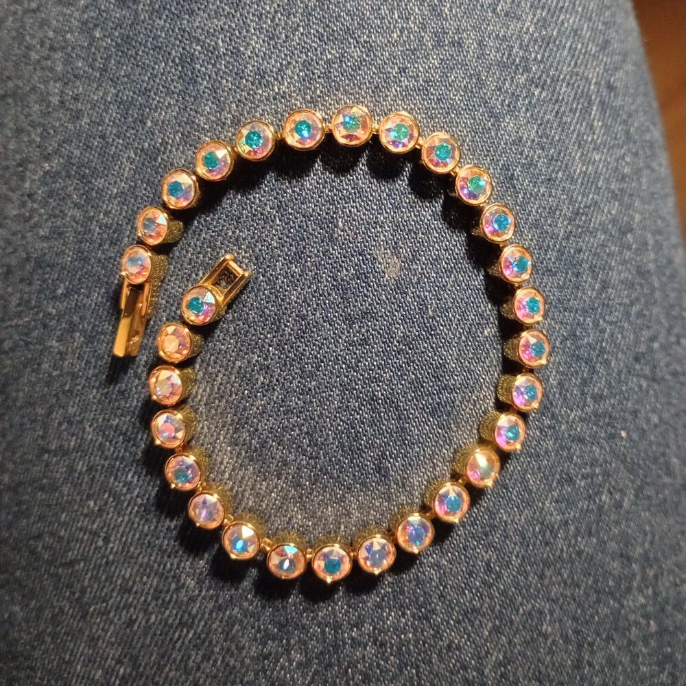 Touchstone Swarovski Crystal Mini Ice Aurora Borealis Bracelet